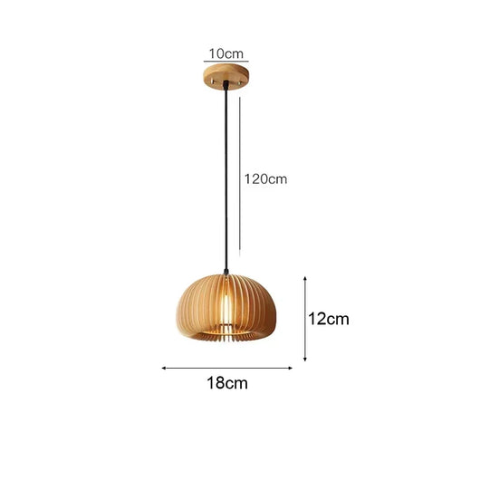 Handcrafted Bamboo Pendant Lamp – Wicker LED Ceiling Light