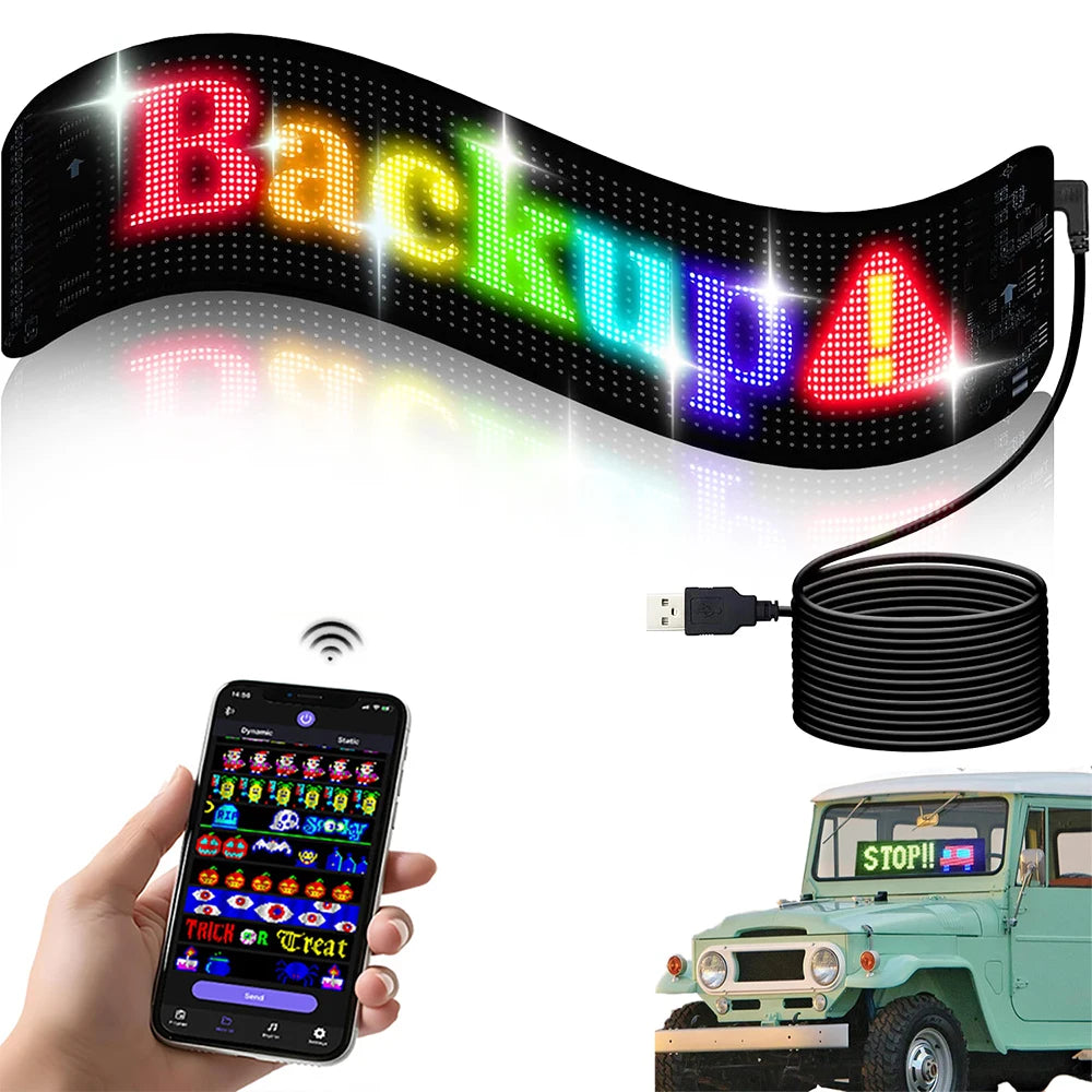 LED Car Programmable Matrix Display Panel