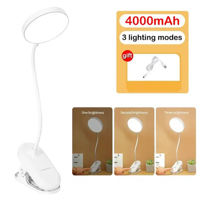 USB Rechargeable LED Desk Lamp with Touch Control – 3-Mode Eye Protection Table Light