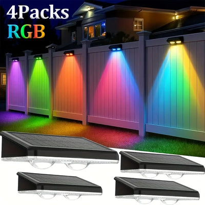 Solar Fence Decorative Lights – RGB Outdoor Smart Lighting