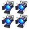 200W RGBWA+UV COB Par Light – 6-in-1 DMX512 Stage Wash Light