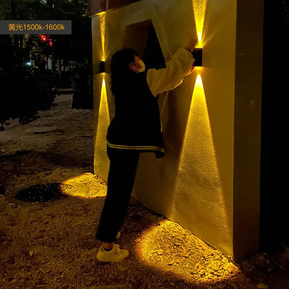 Outdoor Solar Lights Sunlight Garden Fence Outdoor Solar Lights Solar Stair Lights Up and Down Courtyard Street Modern Wall Lamps