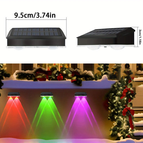Solar Fence Decorative Lights – RGB Outdoor Smart Lighting