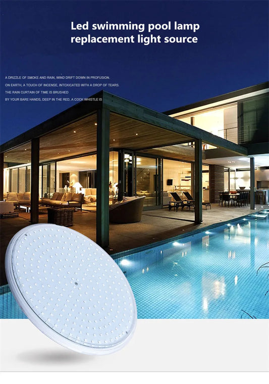 IP68 18W 35W Swimming Pool Light PAR56 Resin Filled Light AC12V Underwater Light RGB with RC Warm and Cold without RC