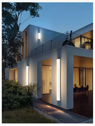 Stainless Steel LED Outdoor Wall Lamp – IP65 Waterproof Sconce