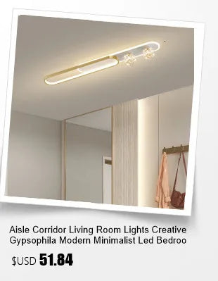 Modern Acrylic LED Chandelier with Adjustable Spotlights and Dimmable Lighting