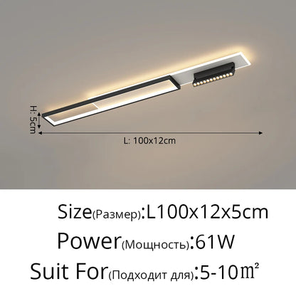 Modern Acrylic LED Chandelier with Adjustable Spotlights and Dimmable Lighting