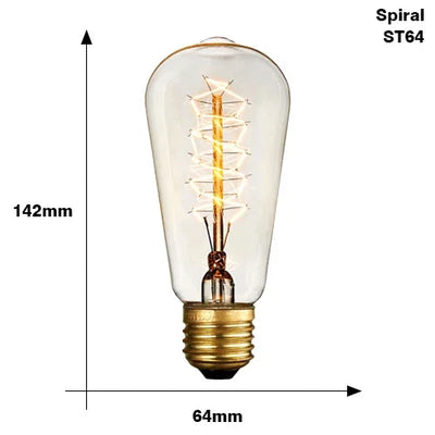 Vintage Edison LED Filament Bulb – E27 Dimmable Retro Light