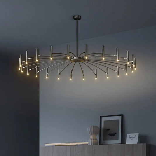 Modern Black Metal Ceiling Spotlight Chandelier