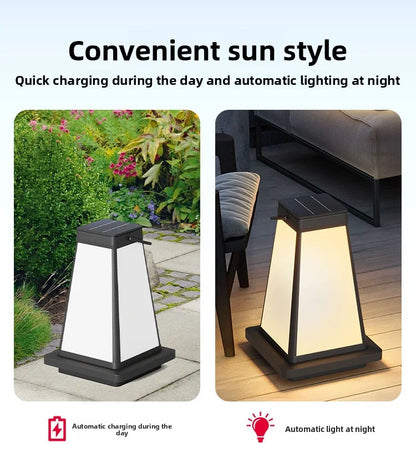New Outdoor Waterproof Solar Garden Lawn Lamp Camping Balcony Garden Decoration Ambient Light Outdoor Dining-Table Portable Lamp