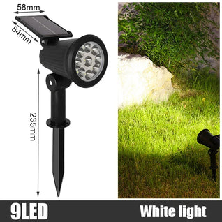 Adjustable Solar LED Spotlights – IP65 Outdoor Garden Lights (4/9 Pack)