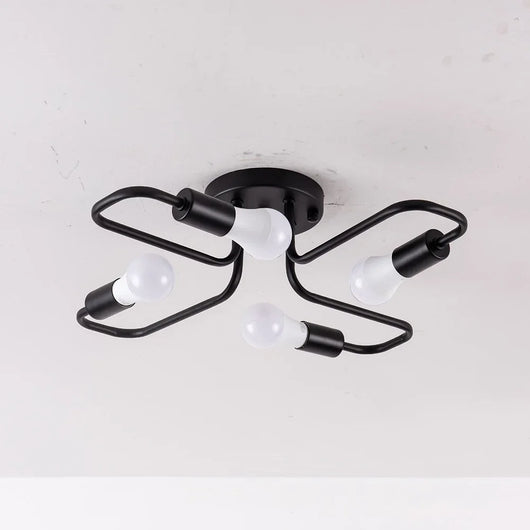 Modern 4-Light LED Ceiling Chandelier
