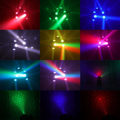 4-in-1 LED Moving Head Beam Light – DMX Rotating Stage Fixture