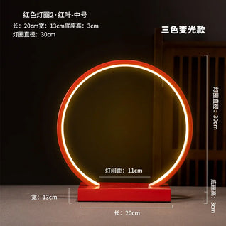 LED Ring Light Night Lamp – USB Dimmable Decorative Atmosphere Light for Home & Gifts