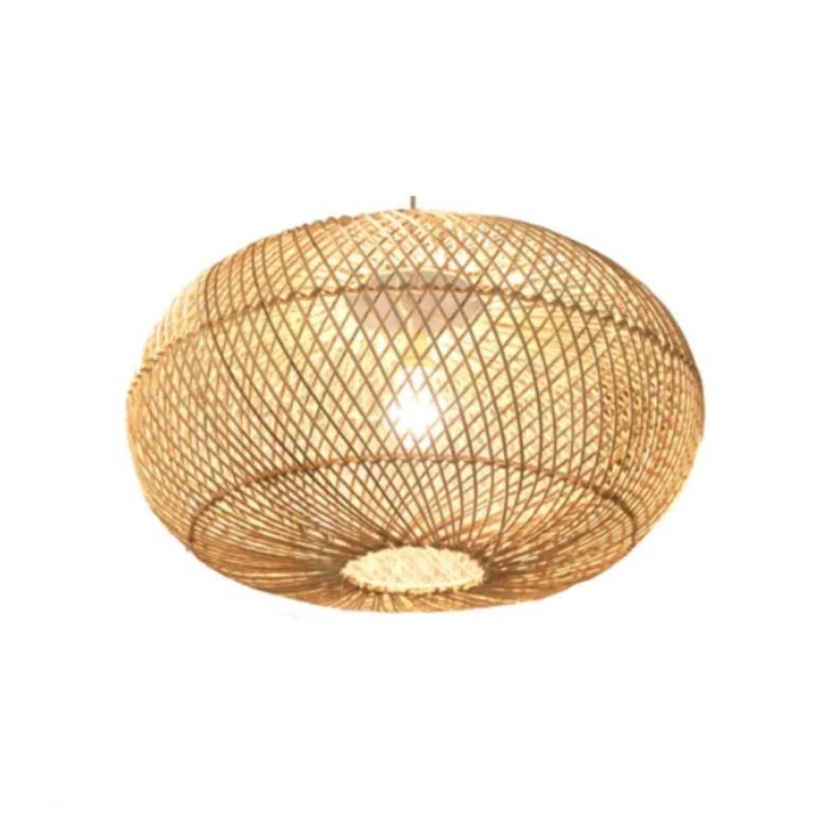 40cm Handcrafted Rattan Pendant Light with Natural Wicker Design