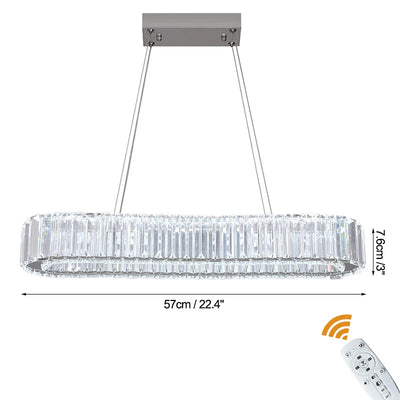 Modern Crystal Rings LED Chandelier Indoor Luxury Ceiling Lamp Dimming &amp; Remote Control Pendant Lighting Chrome Lustre Fixtures