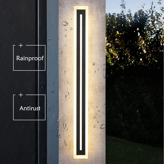 Modern LED Outdoor Wall Sconce – IP67 Frosted Acrylic Light