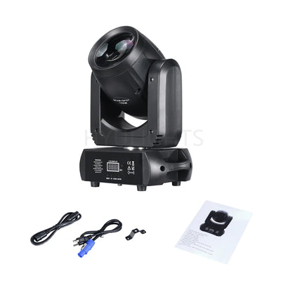 2-Pack 150W LED Moving Head Beam Lights with Prism & Gobo – DMX Stage Lighting