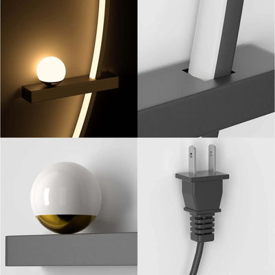 Modern Arc LED Wall Lamps – Sleek Ambient Lighting (2-Pack)