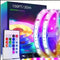 200FT Bluetooth RGB LED Strip Lights with APP & 24-Key Remote Control