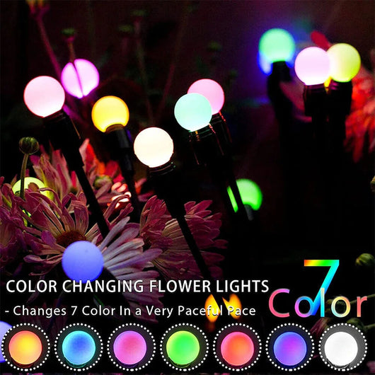 Solar Firefly Lights Outdoor Waterproof Garden Swaying LED