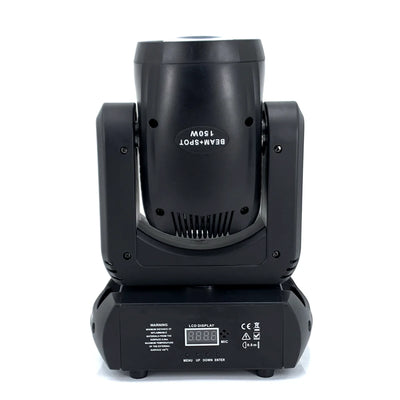 2-Pack 150W LED Moving Head Beam Lights with Prism & Gobo – DMX Stage Lighting