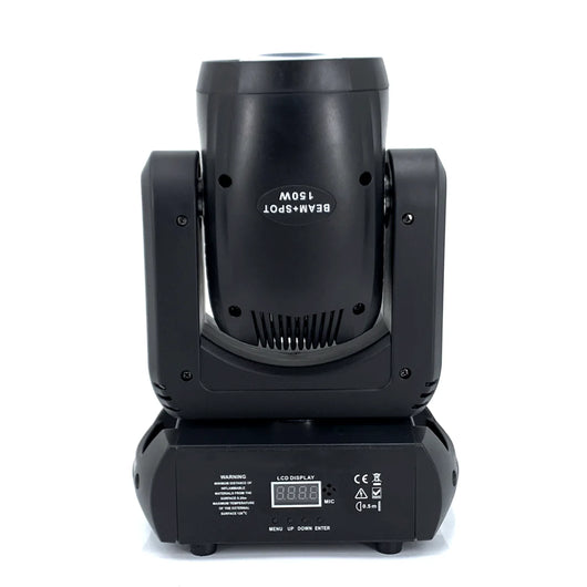 2-Pack 150W LED Moving Head Beam Lights with Prism & Gobo – DMX Stage Lighting
