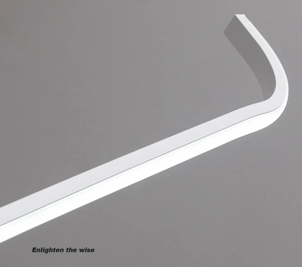 Modern Linear LED Chandelier with Adjustable Spotlights