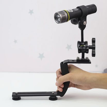 Seafrogs Aluminum Alloy Tray with Diving 40M Waterproof Underwater LED Photography Lighting Clamp