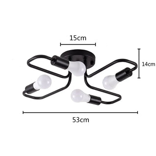 Modern 4-Light LED Ceiling Chandelier