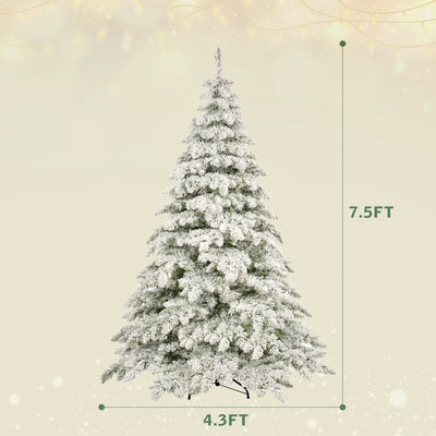 7.5ft Christmas Tree, 400 LED Lights, 1050 Bendable Branches, Creative Decor Ideal Xmas Tree