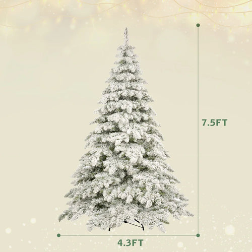 7.5ft Christmas Tree, 400 LED Lights, 1050 Bendable Branches, Creative Decor Ideal Xmas Tree