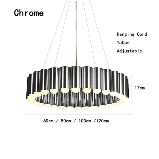 Nordic Led Carousel Pendant Light Luxury Designer Chandelier Lighting Gold Electroplating Restaurant Living Room Decor
