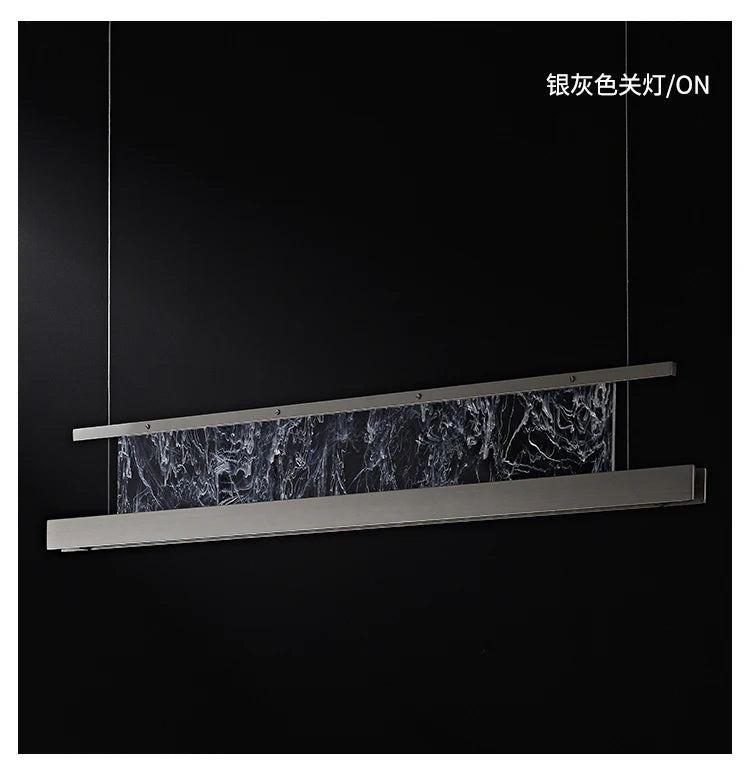 Italian Modern Luxury Linear LED Chandelier with Minimalist Designer Style