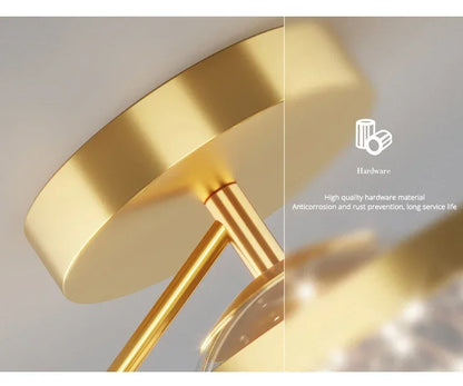 Nordic Luxury Starry LED Ceiling Lamp Is Used For the Bedroom, Living Room, and Kitchen. Golden White Black Remote Control Home Decoration