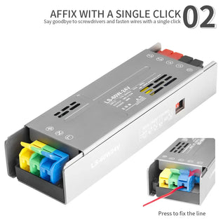 DC 12V/24V LED Power Supply Transformer 60W–400W for LED Strip Lights