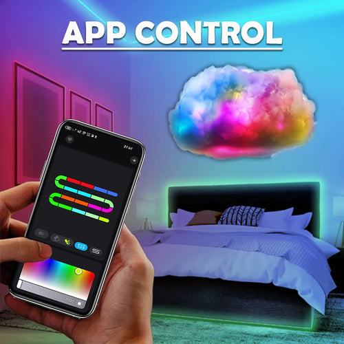 RGB 3D Thundercloud Light – Smart LED Cloud Lamp