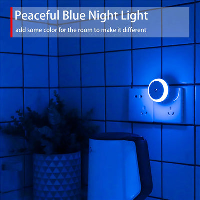 LED Plug-In Night Light with Dusk to Dawn Sensor – Auto Dimming Wall Lamp
