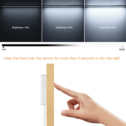 Touch Sensor LED Cabinet Light – Dimmable Under Cabinet &amp; Wardrobe Lighting