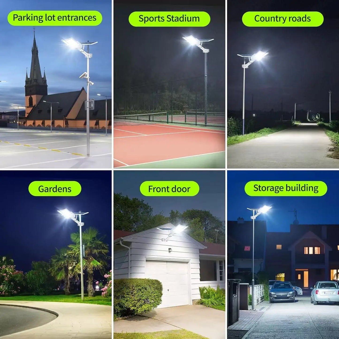 2PCS 10000W Solar Street Lights