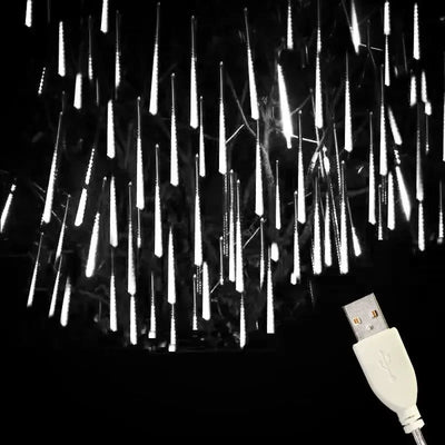 30cm LED Meteor Shower Rain Lights for Outdoor