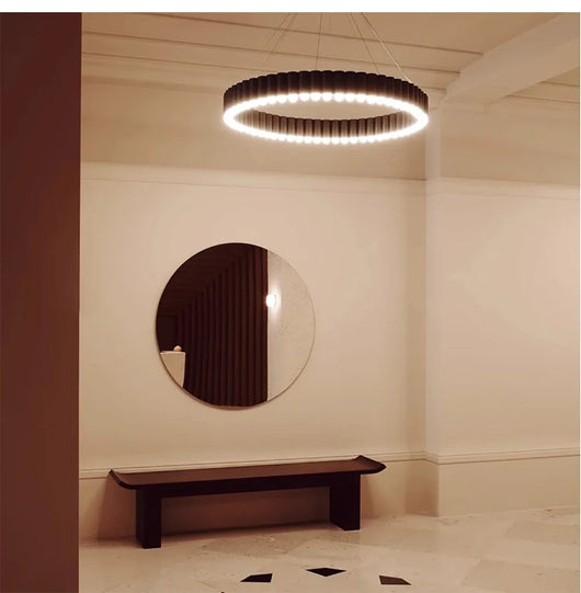 Nordic Led Carousel Pendant Light Luxury Designer Chandelier Lighting Gold Electroplating Restaurant Living Room Decor