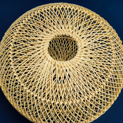40cm Handcrafted Rattan Pendant Light – Natural Wicker Ceiling Lamp