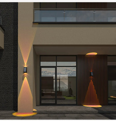 Solar Up & Down Wall Light – Modern Outdoor Fence & Garden Lamp | Replace