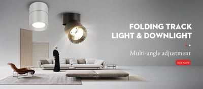 LED COB Track Light Set – Adjustable Spotlight Rail System