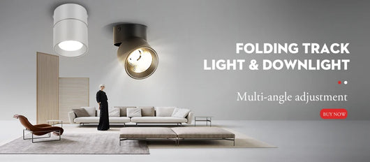 LED COB Track Light Set – Adjustable Spotlight Rail System