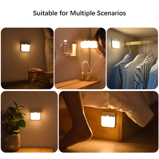 LED Motion Sensor Night Light Wireless Rechargeable