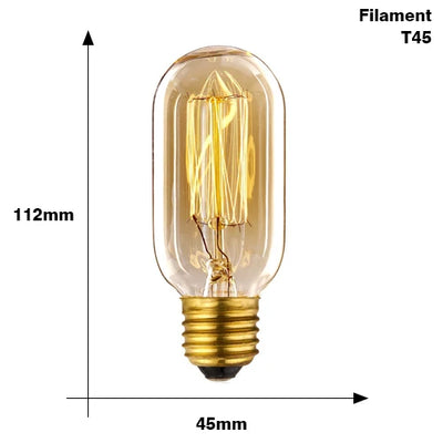 Vintage Edison LED Filament Bulb – E27 Dimmable Retro Light