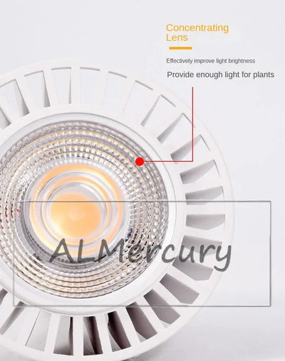 E27 Full Spectrum COB LED Grow Light Bulb for Indoor Plants & Greenhouse Cultivation