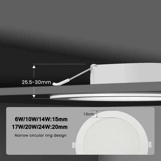 Recessed LED Downlight – Universal Voltage 110–240V